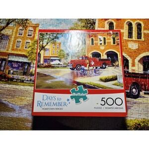 Buffalo Games Days to Remember Hometown Heroes 500 Piece Jigsaw Puzzle Complete